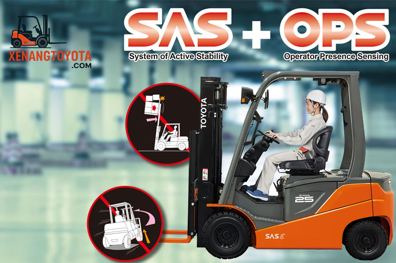Hệ thống SAS và OPS trên xe nâng Toyota
