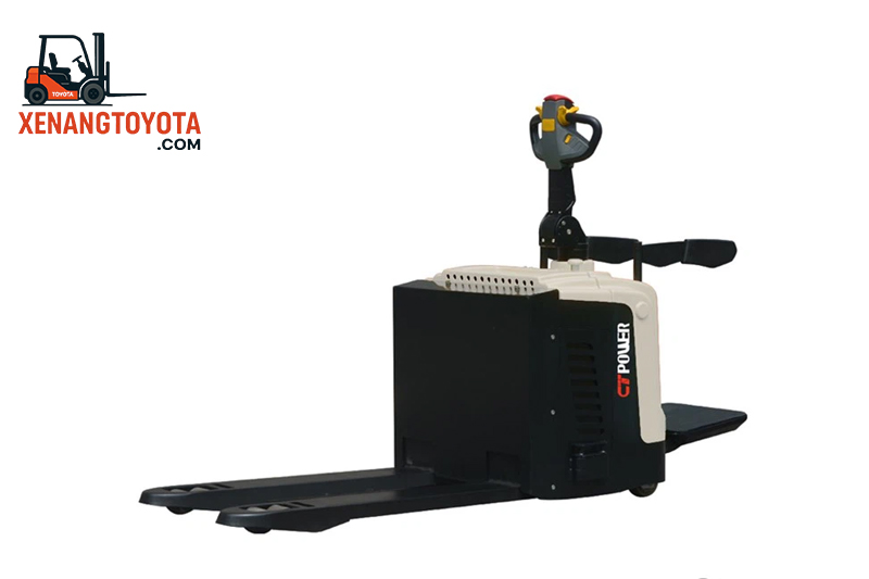 Xe nâng tay điện có bệ đứng