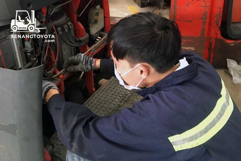 Đơn vị cung cấp xe nâng sẽ thông báo về thời gian bảo trì bảo dưỡng