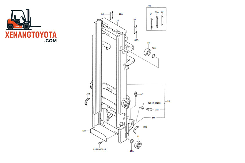Cột nâng V Mast