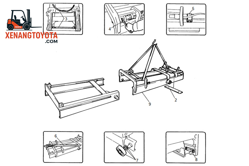Tháo rời cột nâng