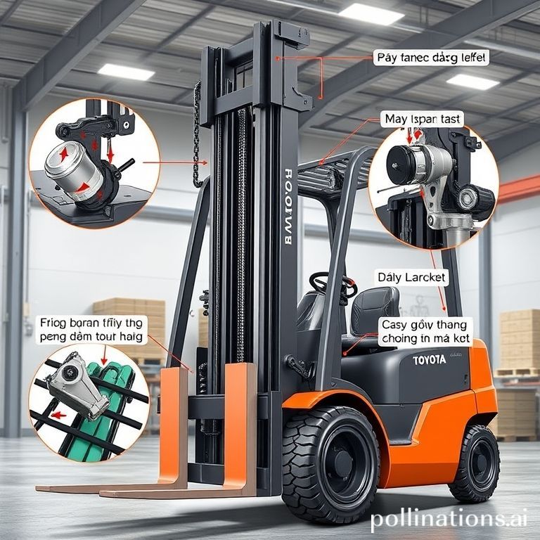 Tiêu chuẩn dịch vụ xe nâng Toyota: Bảo trì xích nâng, cột nâng, giá đỡ nâng và phụ kiện