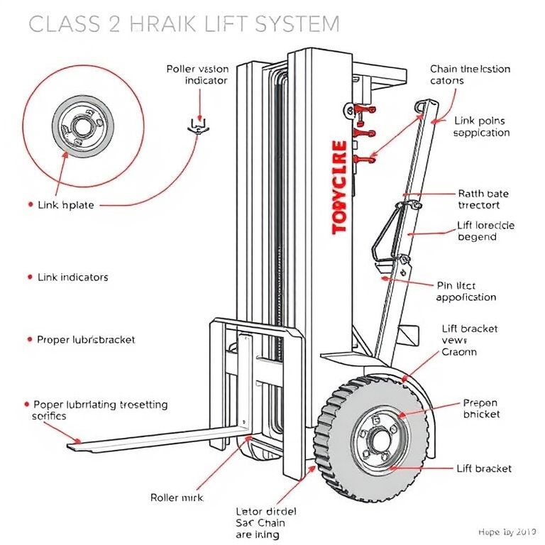 Bảo trì xích nâng Toyota: Phân tích kỹ thuật và tiêu chuẩn dịch vụ cho xe nâng điện Class 2