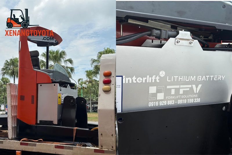 Pin Lithium Interlift trên xe nâng Toyota
